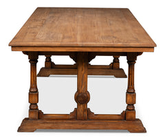 Marlborough Brown Pine Refectory Dining Table - Ornate Home
