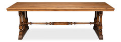 Marlborough Brown Pine Refectory Dining Table - Ornate Home