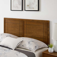 Marlee Walnut Wood Full Platform Bed With Splayed Legs - Ornate Home