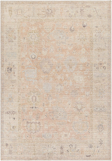 Marlene Damask Blush Area Rug - Becki Owens x Livabliss - Ornate Home