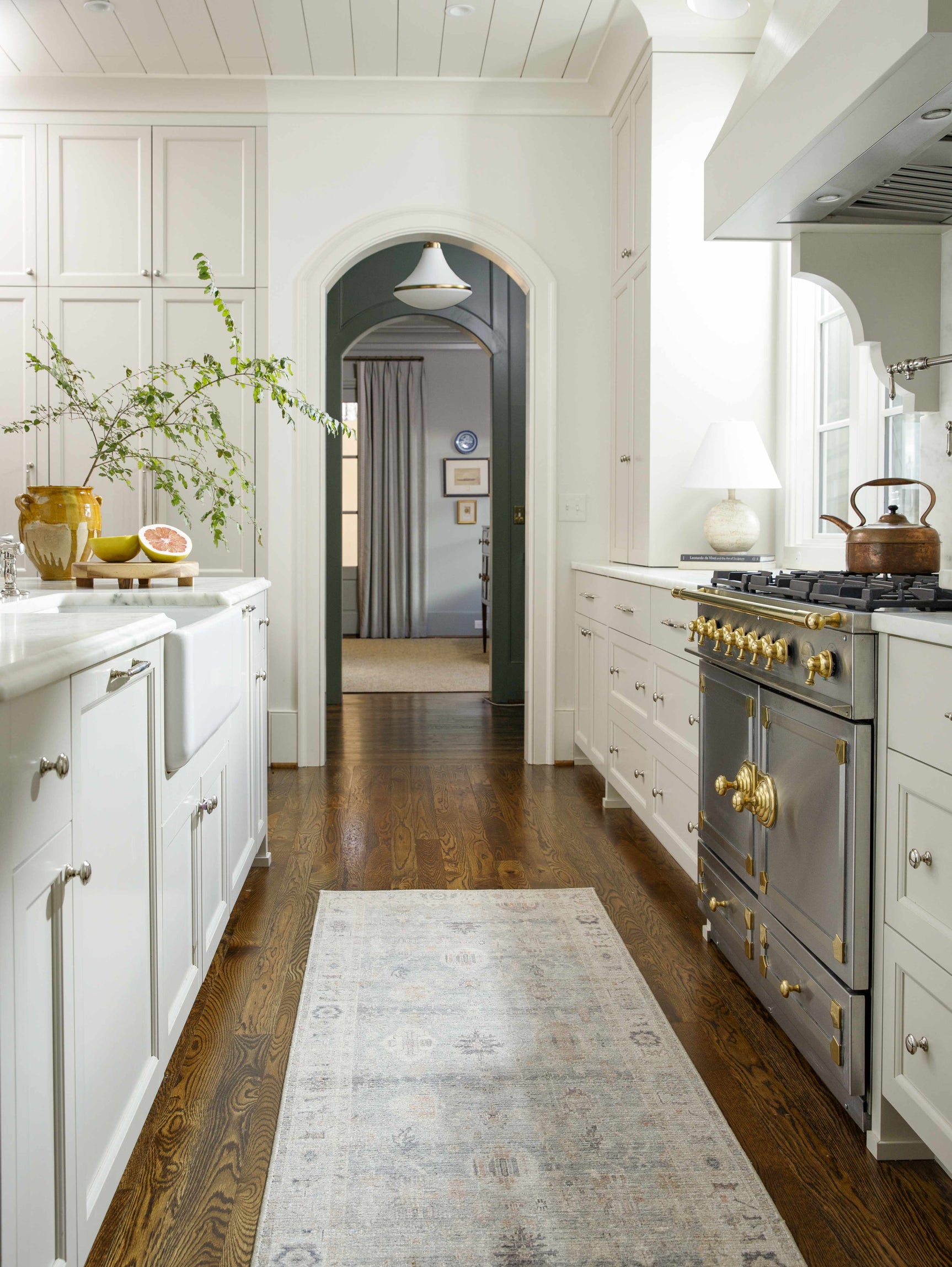 Marlene Damask Cream & Blue Area Rug - Becki Owens x Livabliss - Ornate Home