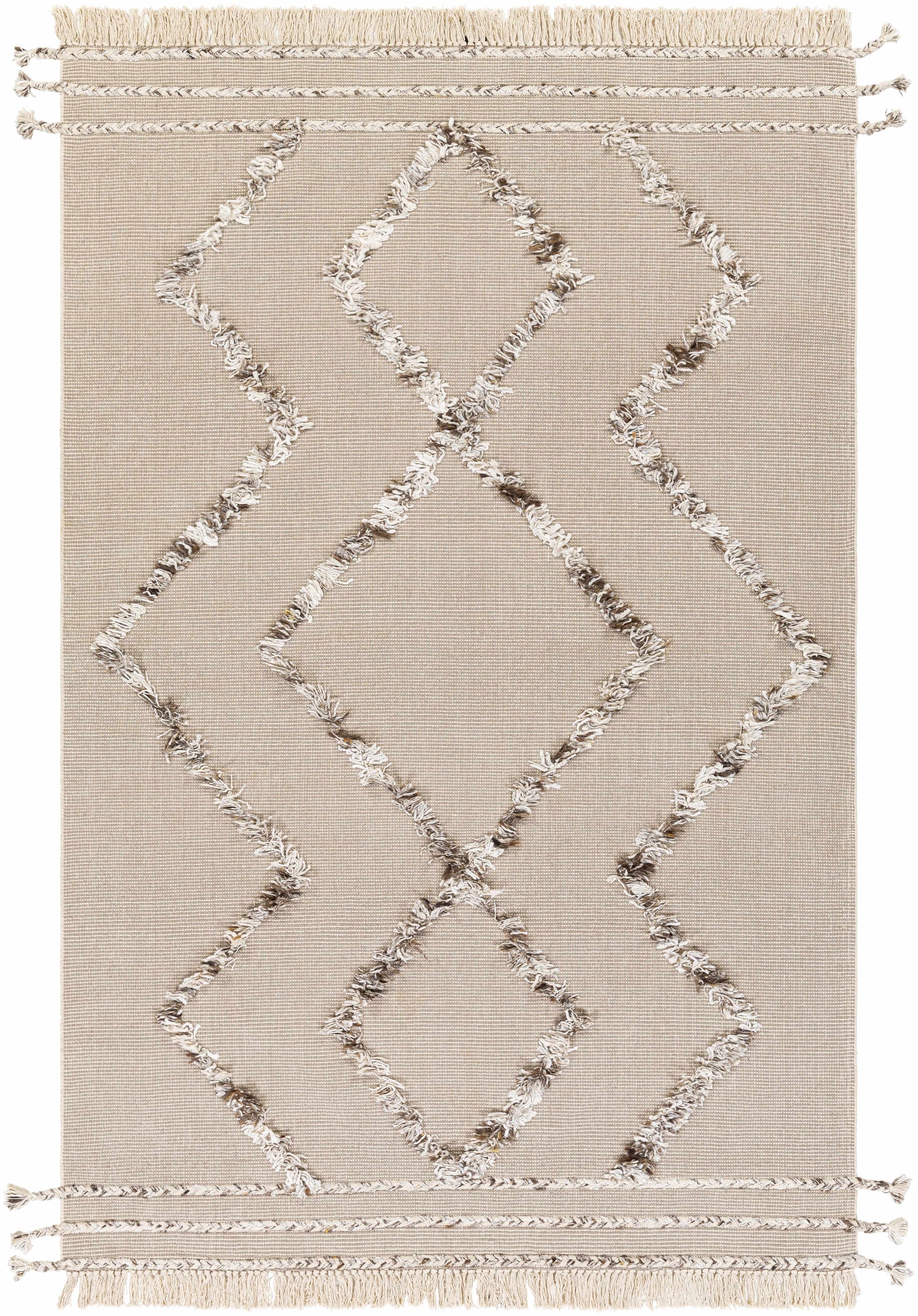 Marleston Taupe High-Low Rug - Clearance - Ornate Home