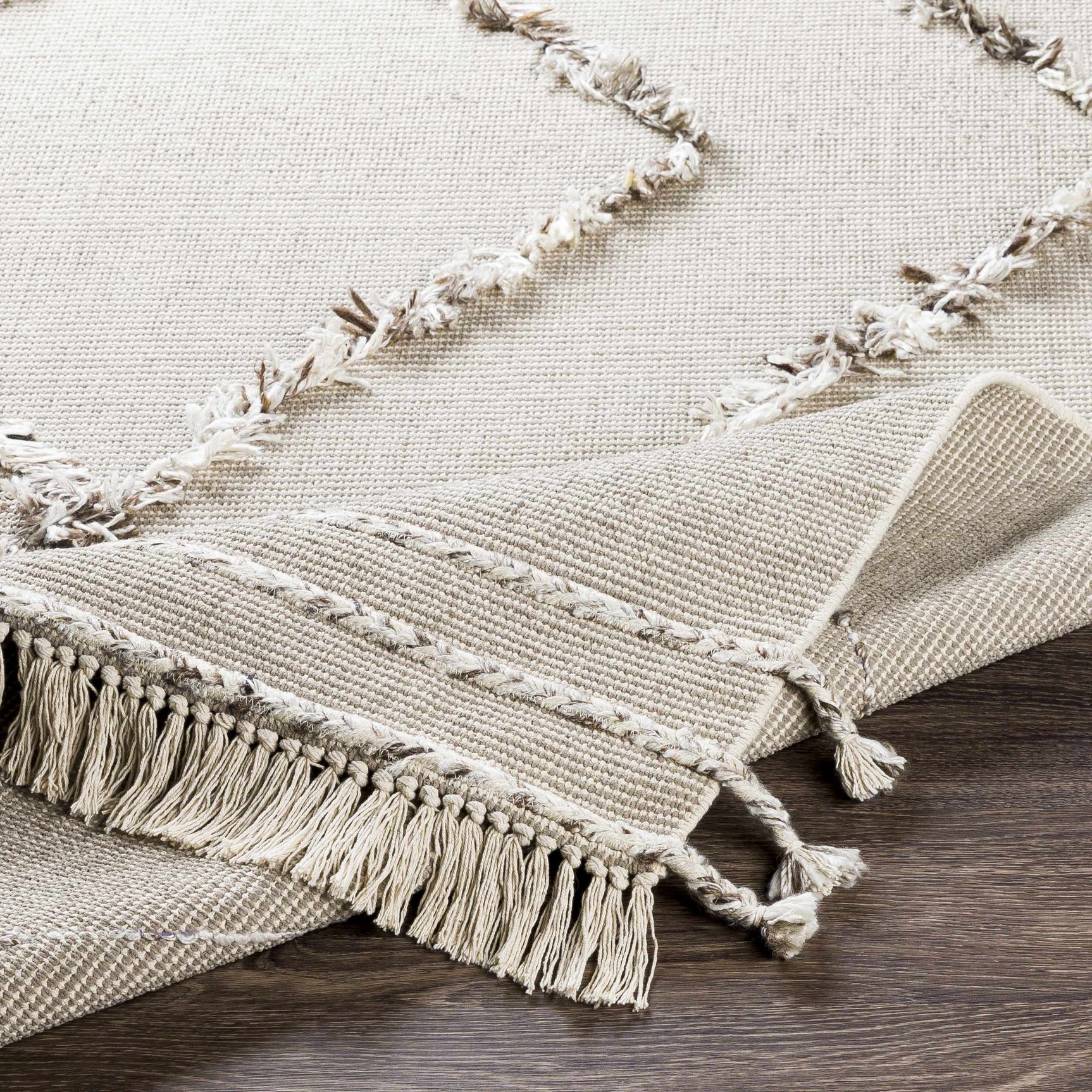 Marleston Taupe High-Low Rug - Clearance - Ornate Home