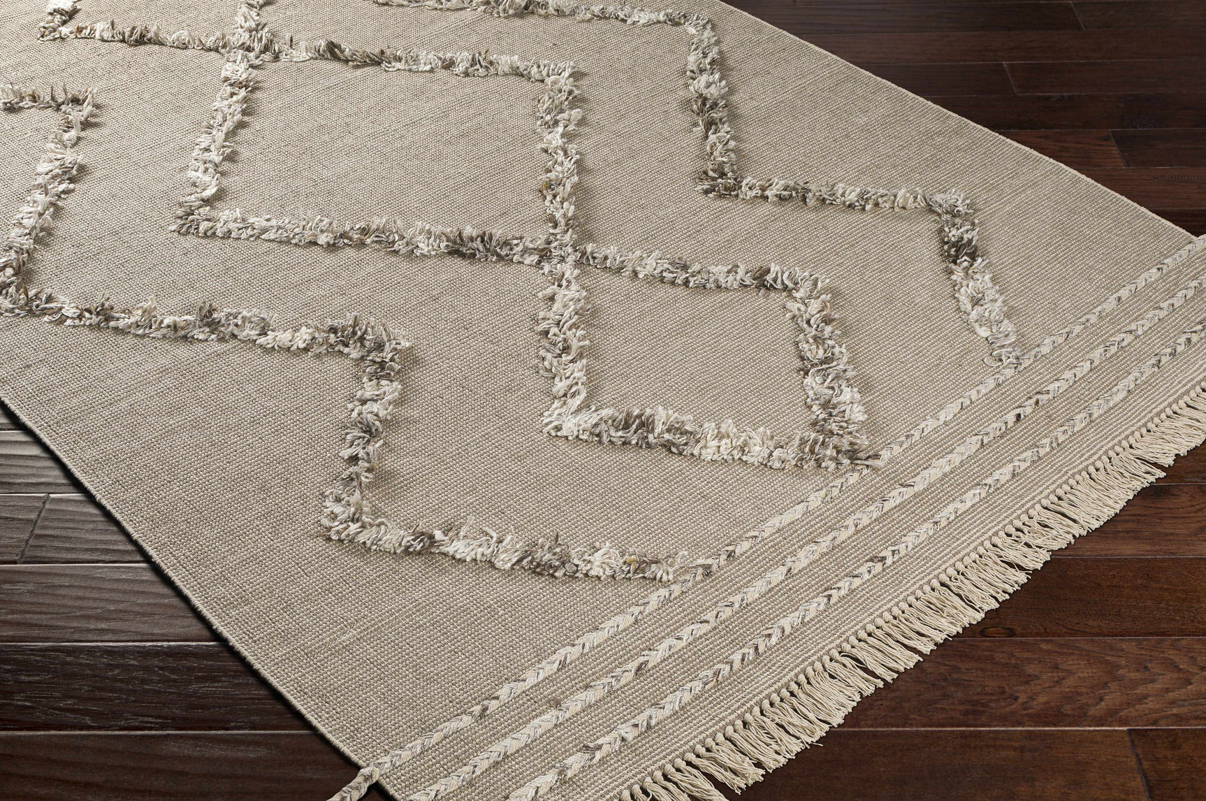 Marleston Taupe High-Low Rug - Clearance - Ornate Home