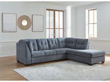 Marleton Denim 2pc Sectional with Chaise - Ornate Home