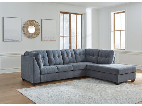 Marleton Denim 2pc Sectional with Chaise - Ornate Home