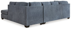 Marleton Denim 2pc Sleeper Sectional with Chaise - Ornate Home
