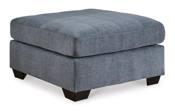 Marleton Denim Oversized Accent Ottoman (Online Special Price) - Ornate Home