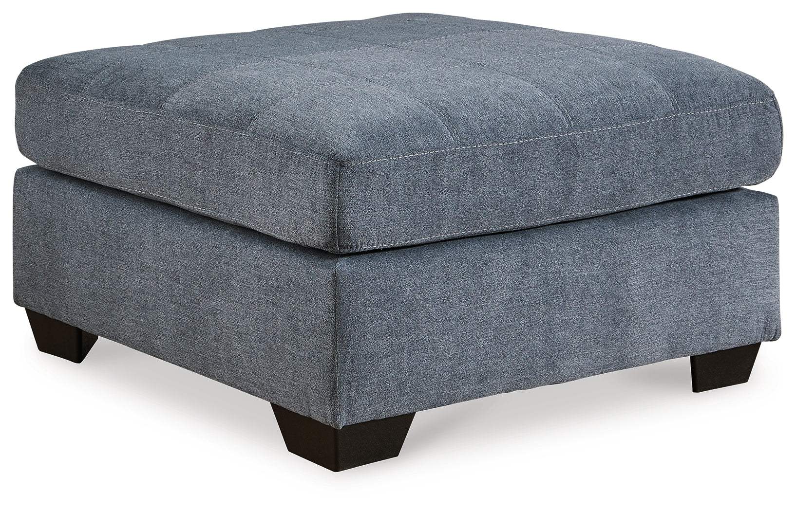 Marleton Denim Oversized Accent Ottoman - Ornate Home