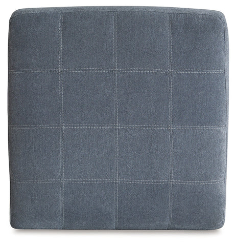Marleton Denim Oversized Accent Ottoman - Ornate Home