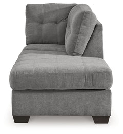 Marleton Gray 2-Piece Sectional and Ottoman - Ornate Home