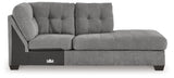 Marleton Gray 2-Piece Sectional and Ottoman - Ornate Home