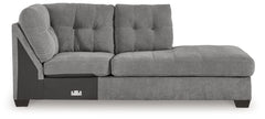 Marleton Gray 2-Piece Sectional and Ottoman - Ornate Home
