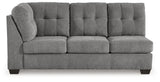 Marleton Gray 2-Piece Sectional and Ottoman - Ornate Home