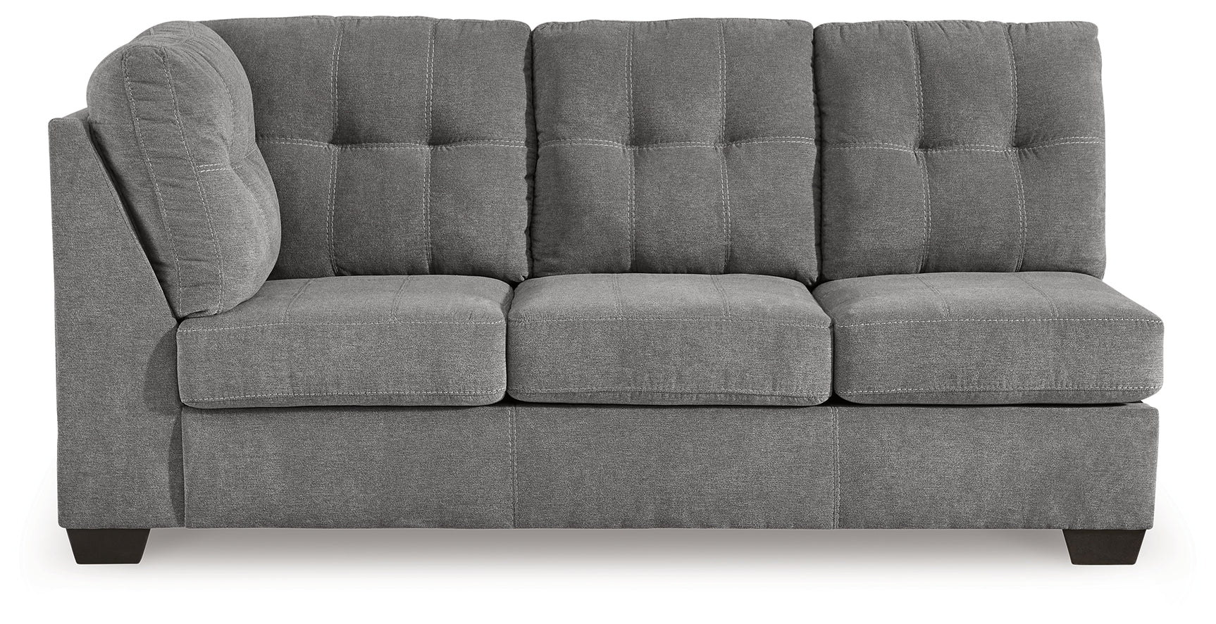 Marleton Gray 2-Piece Sectional and Ottoman - Ornate Home