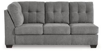 Marleton Gray 2-Piece Sectional and Ottoman - Ornate Home