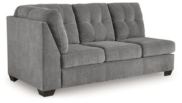 Marleton Gray 2-Piece Sectional and Ottoman - Ornate Home