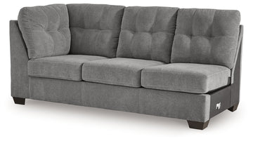 Marleton Gray 2-Piece Sectional and Ottoman - Ornate Home