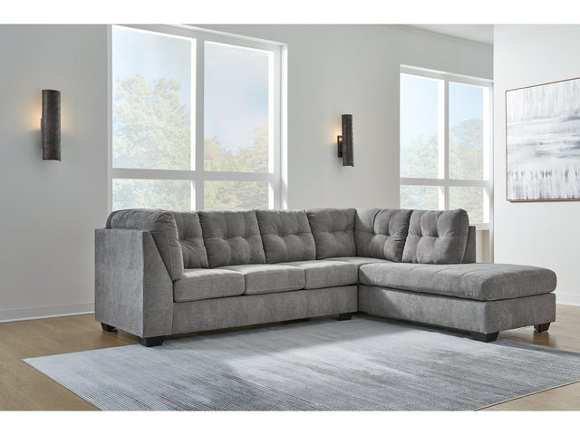 Marleton Gray 2-Piece Sectional w/Chaise - Ornate Home