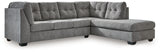 Marleton Gray 2-Piece Sectional w/Chaise - Ornate Home