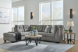 Marleton Gray 2-Piece Sectional with Chaise (Online Special Price) - Ornate Home
