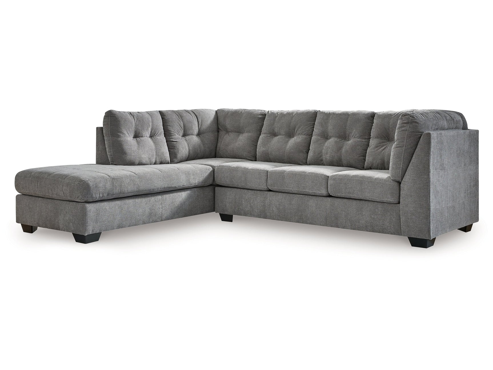 Marleton Gray 2-Piece Sectional with Chaise - Ornate Home