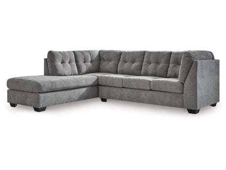 Marleton Gray 2-Piece Sectional with Chaise - Ornate Home