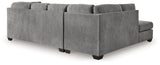 Marleton Gray 2-Piece Sleeper Sectional w/Chaise - Ornate Home