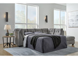Marleton Gray 2-Piece Sleeper Sectional with Chaise - Ornate Home