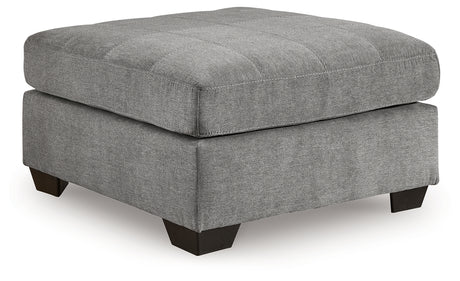 Marleton Gray Oversized Accent Ottoman - Ornate Home