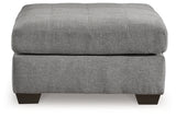 Marleton Gray Oversized Accent Ottoman - Ornate Home