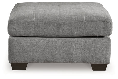 Marleton Gray Oversized Accent Ottoman - Ornate Home