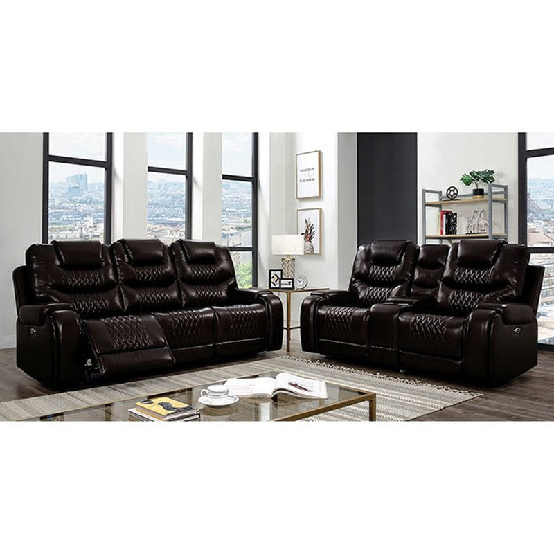Marley Brown Power Loveseat - Ornate Home
