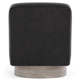 Marley Charcoal/Black Swivel Chair - Ornate Home