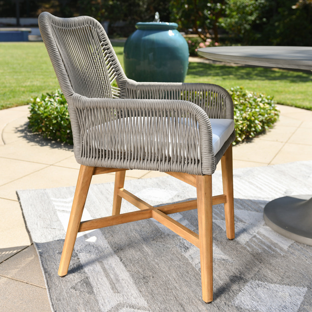 Marley Gray Outdoor Dining Chair - Ornate Home