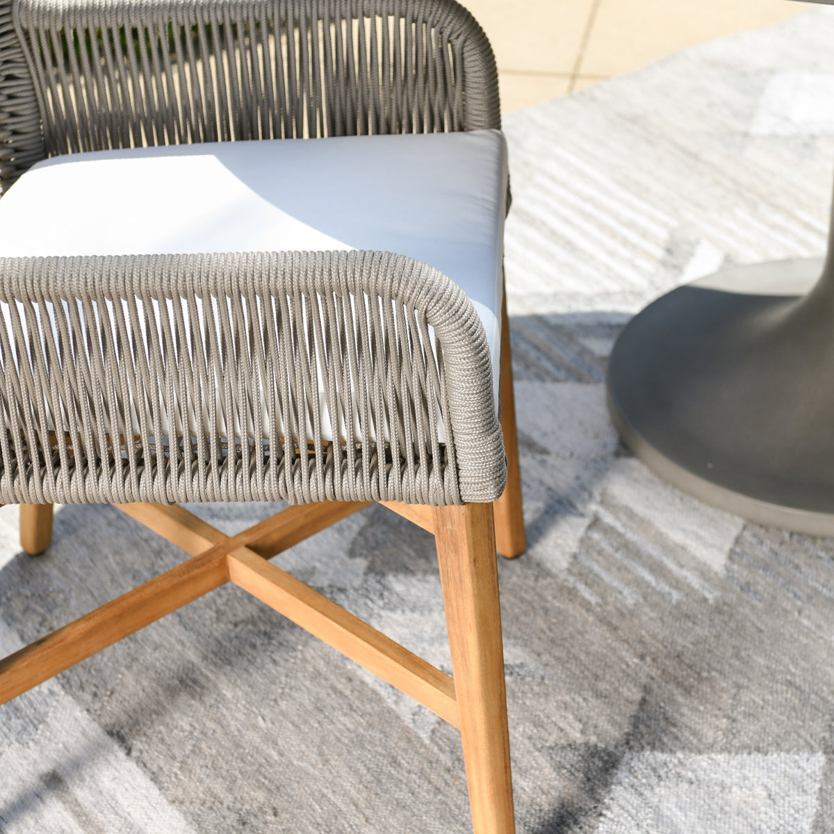 Marley Gray Outdoor Dining Chair - Ornate Home