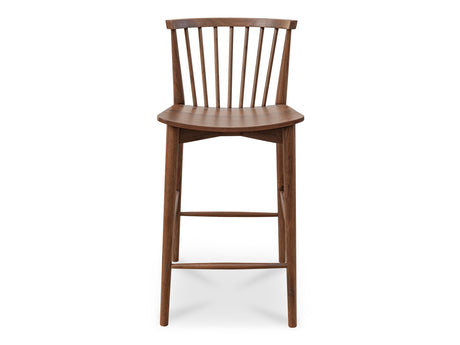 Marley Walnut Counter Stool - Ornate Home