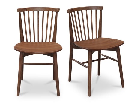Marley Walnut Dining Chair (Set of 2) - Ornate Home