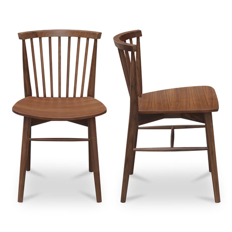 Marley Walnut Dining Chair (Set of 2) - Ornate Home
