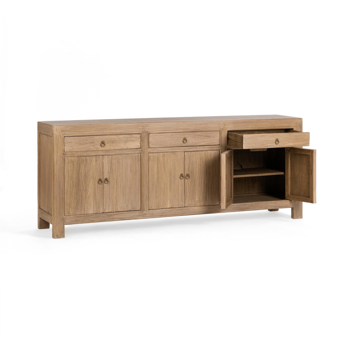 Marlow Antique Saddle 3-Drawer 6-Door Cabinet
