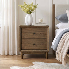 Marlow Beige Nightstand - Ornate Home
