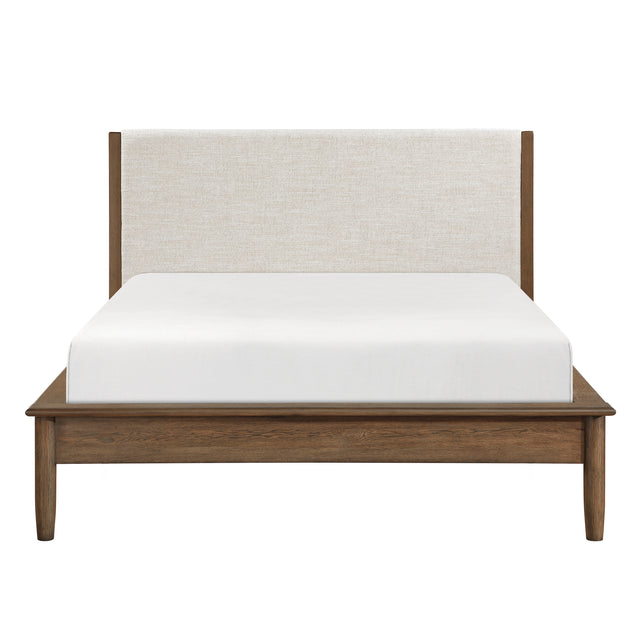 Marlow Beige Queen Platform Bed - Ornate Home
