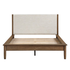 Marlow Beige Queen Platform Bed - Ornate Home