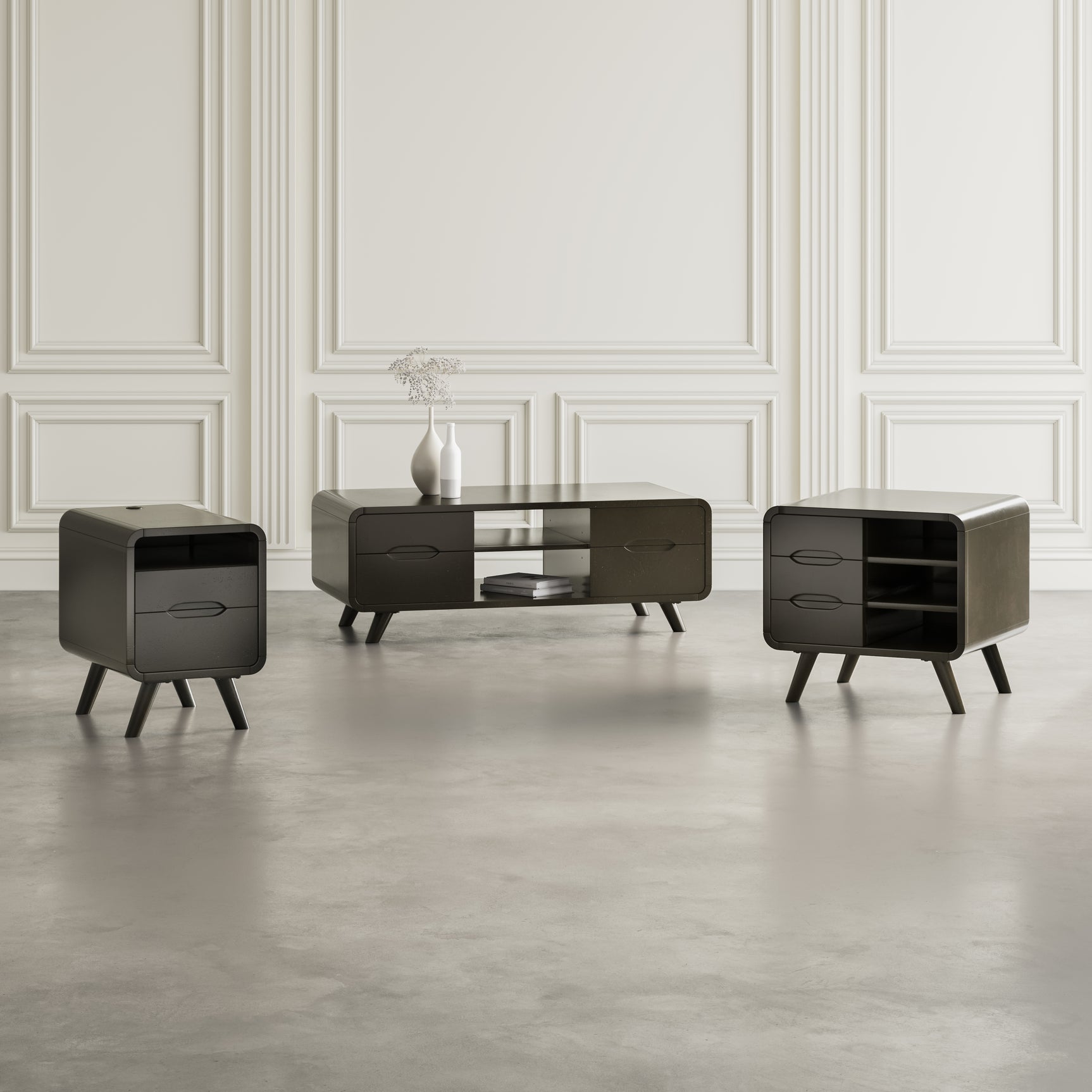 Marlowe Espresso Cocktail Table - Ornate Home