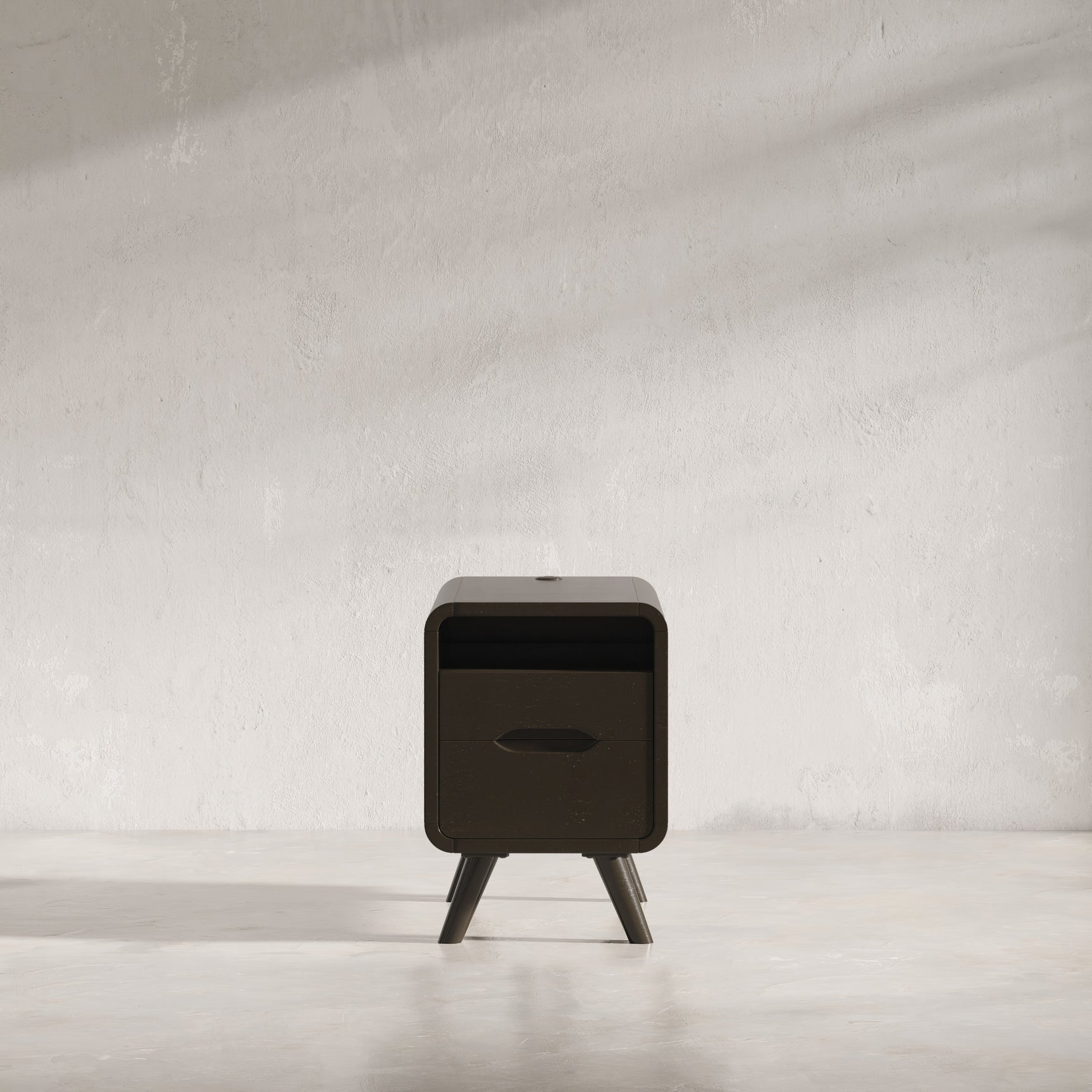 Marlowe Espresso Power Chairside Table - Ornate Home