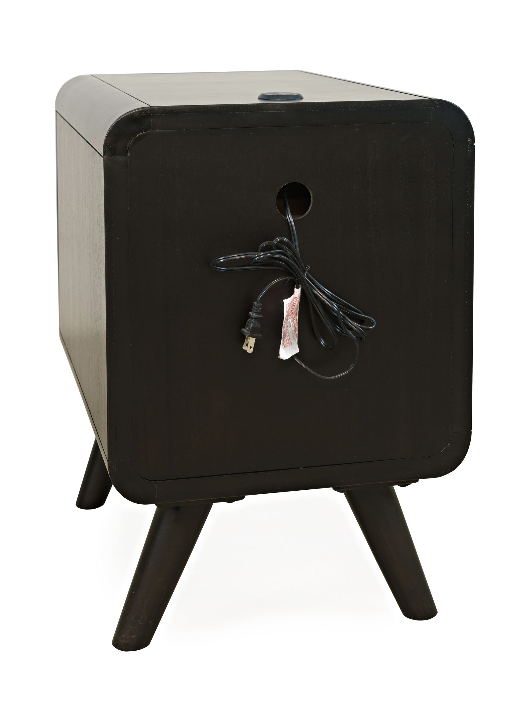 Marlowe Espresso Power Chairside Table - Ornate Home