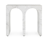 Marmo Ivory/Gray Outdoor End Table - Ornate Home