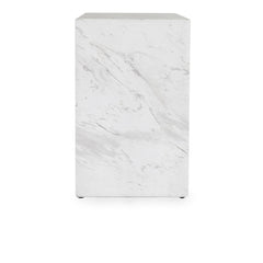 Marmo Ivory/Gray Outdoor End Table - Ornate Home