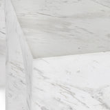 Marmo Ivory/Gray Outdoor End Table - Ornate Home