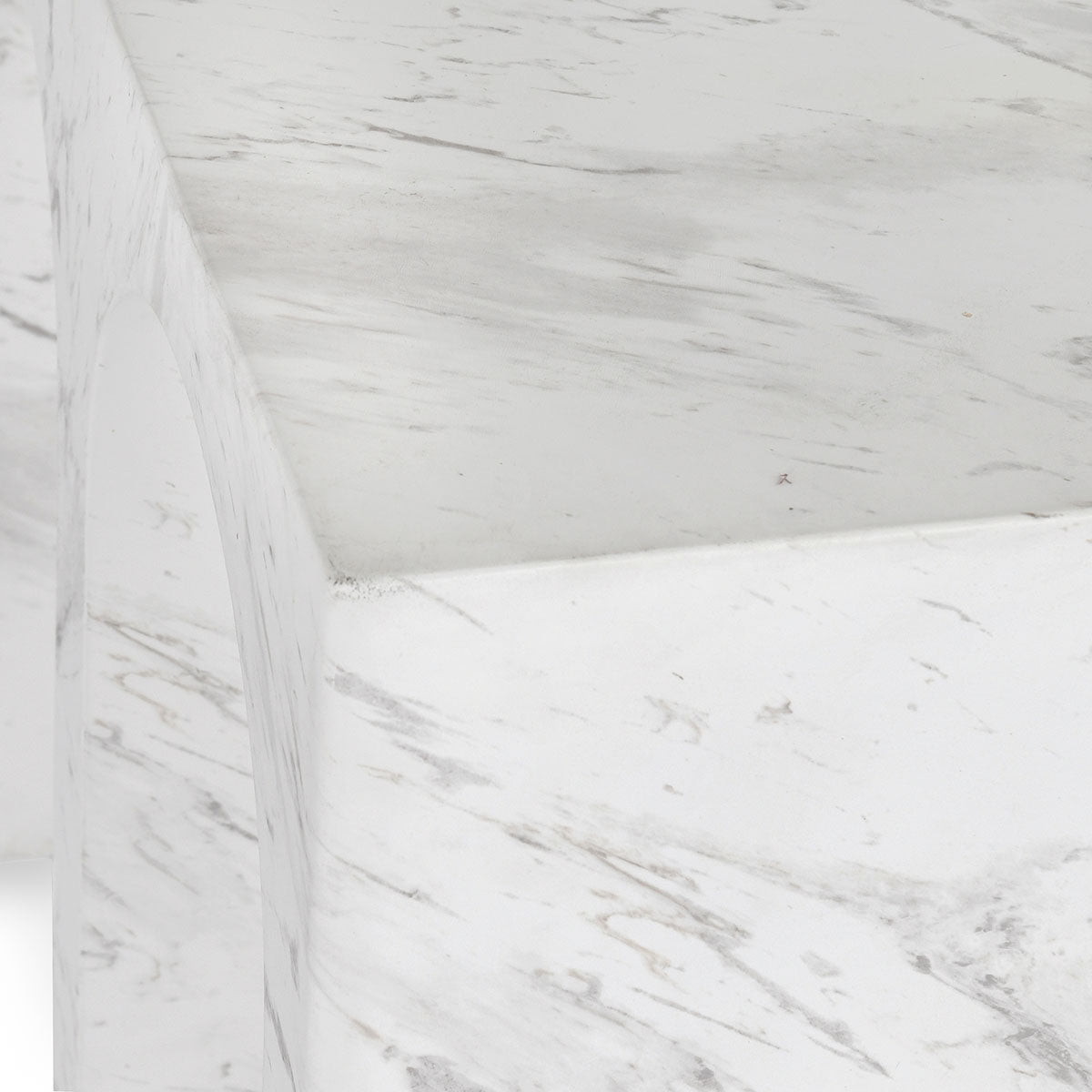 Marmo Ivory/Gray Outdoor End Table - Ornate Home